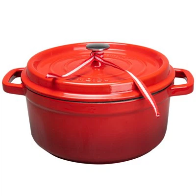 Pota Casserole Iarainn Teilgthe Dearg